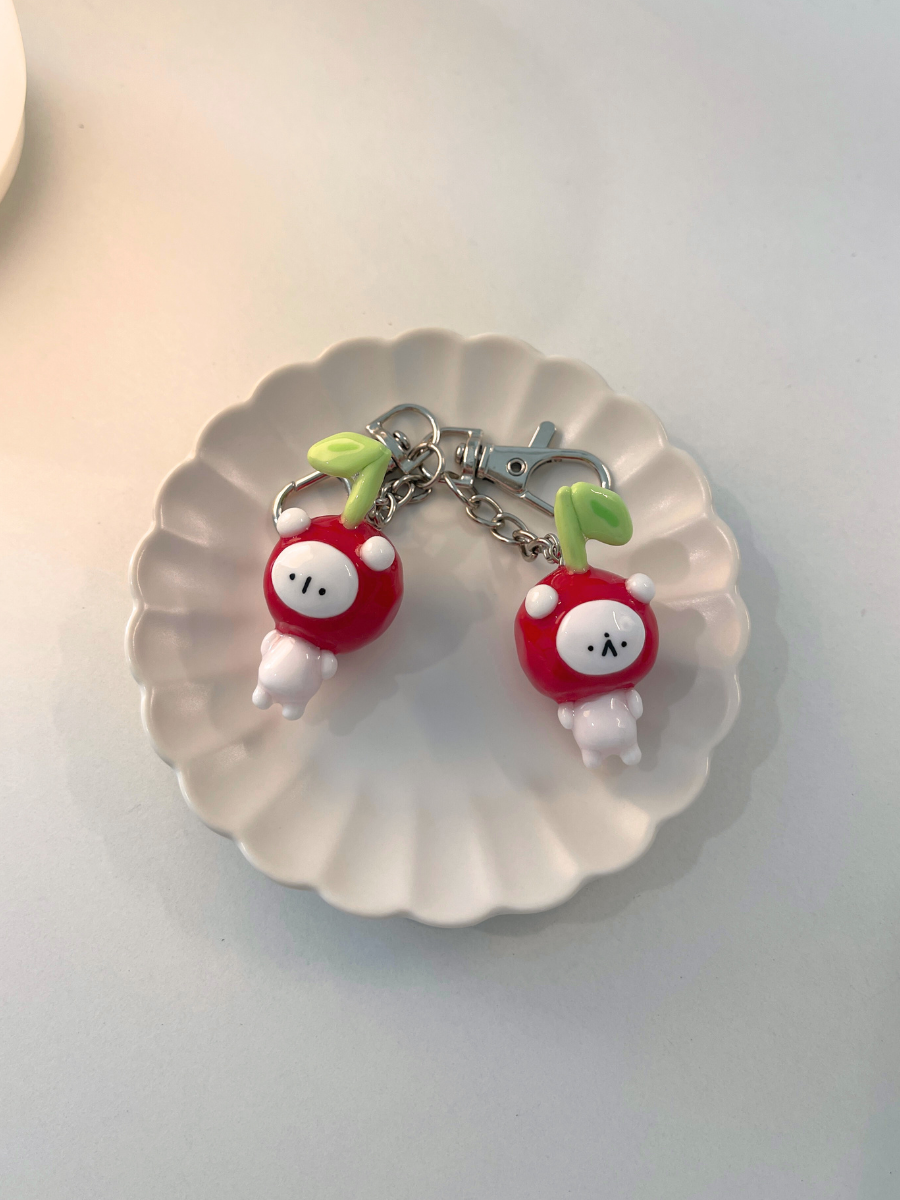 Cherry Bear Keychain