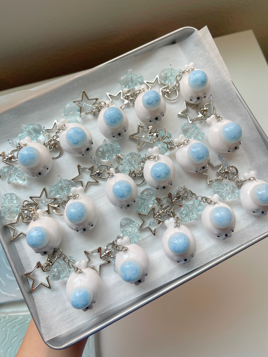 Jellyfish Seal Keychain