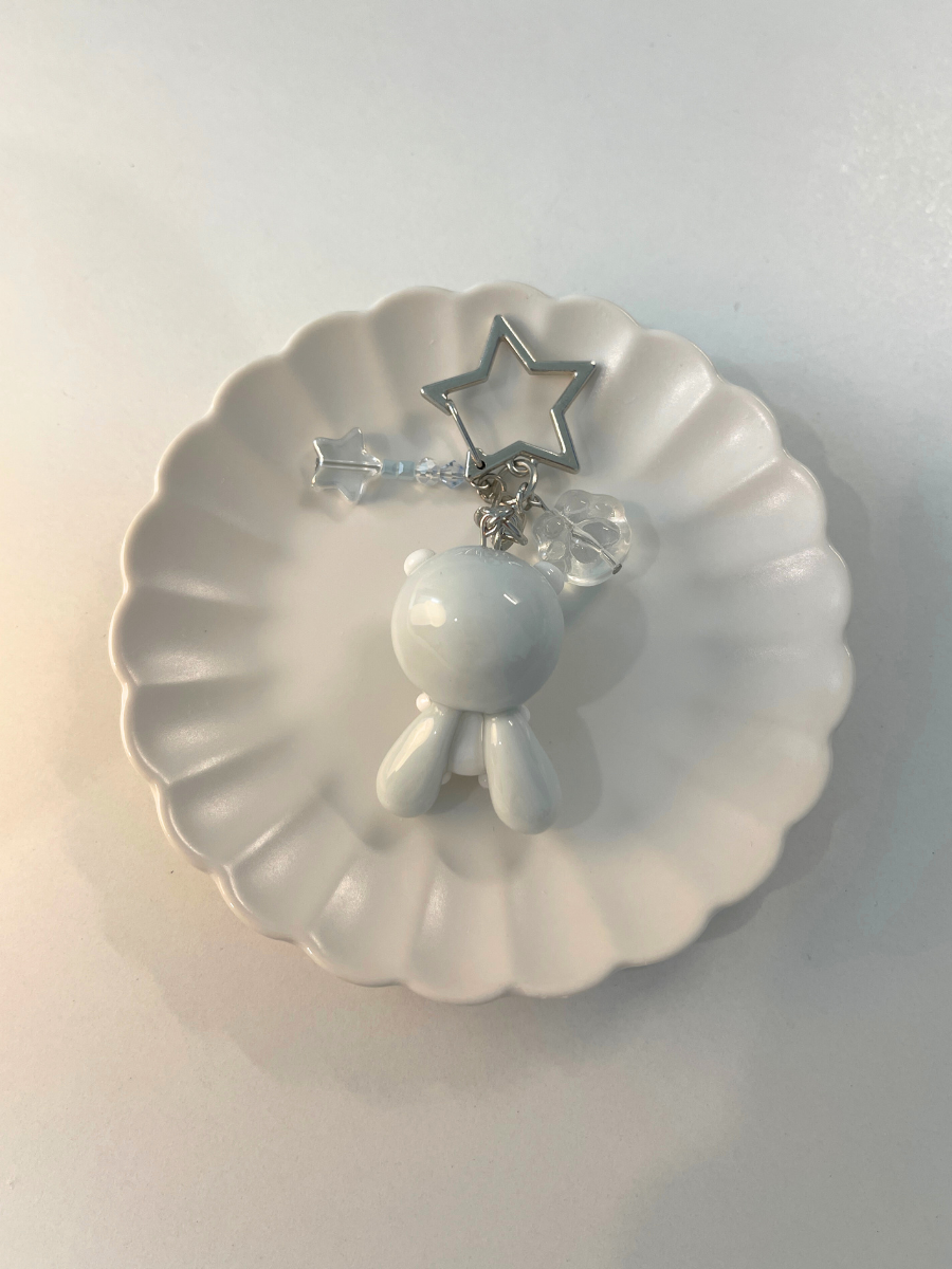 Jellyfish Koa Keychain