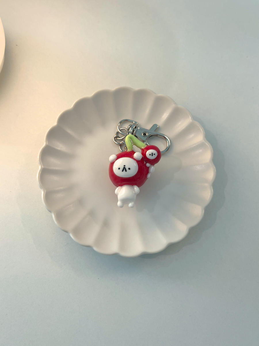 Cherry Bear Keychain