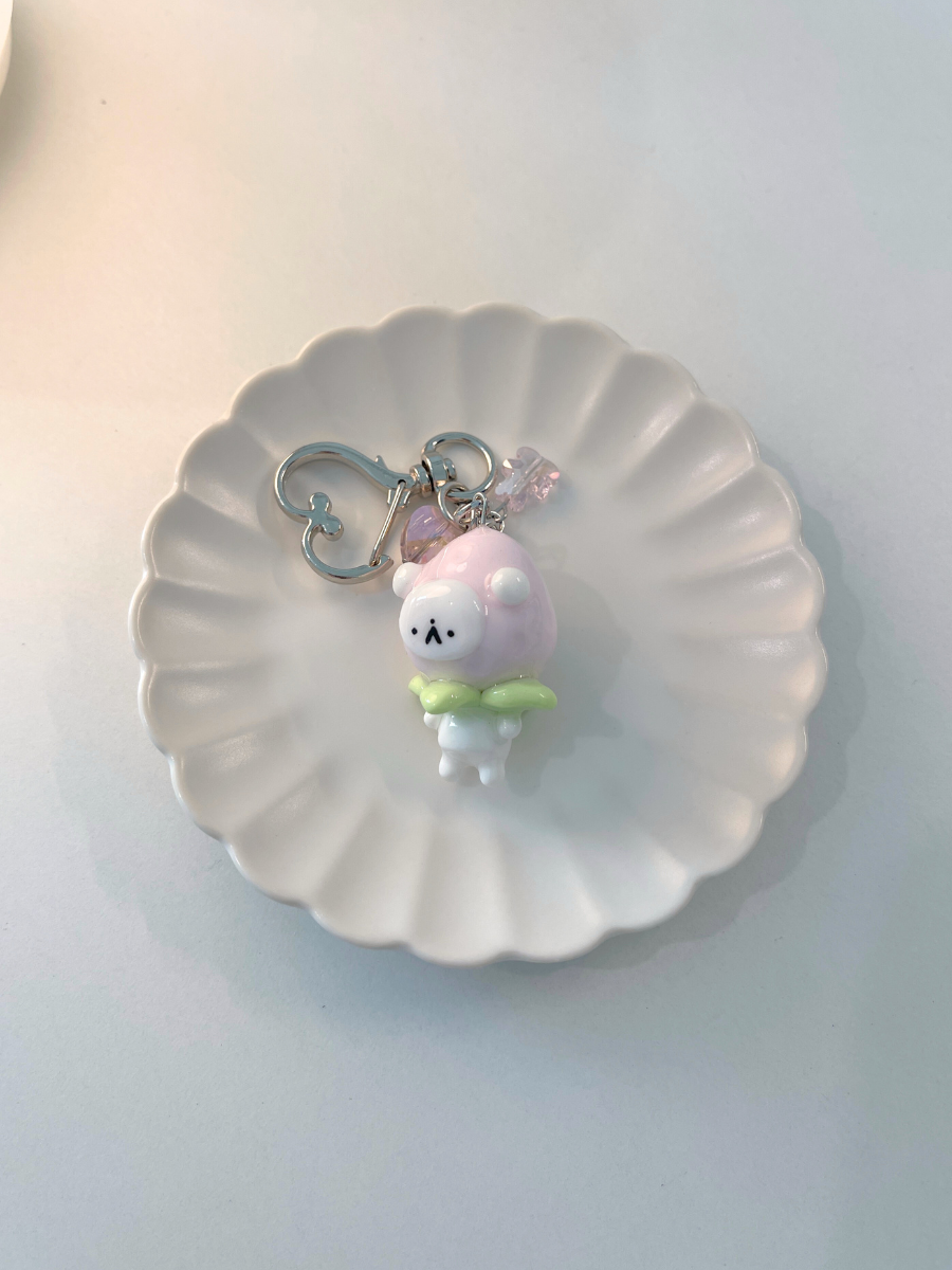 Strawberry Koa Keychain