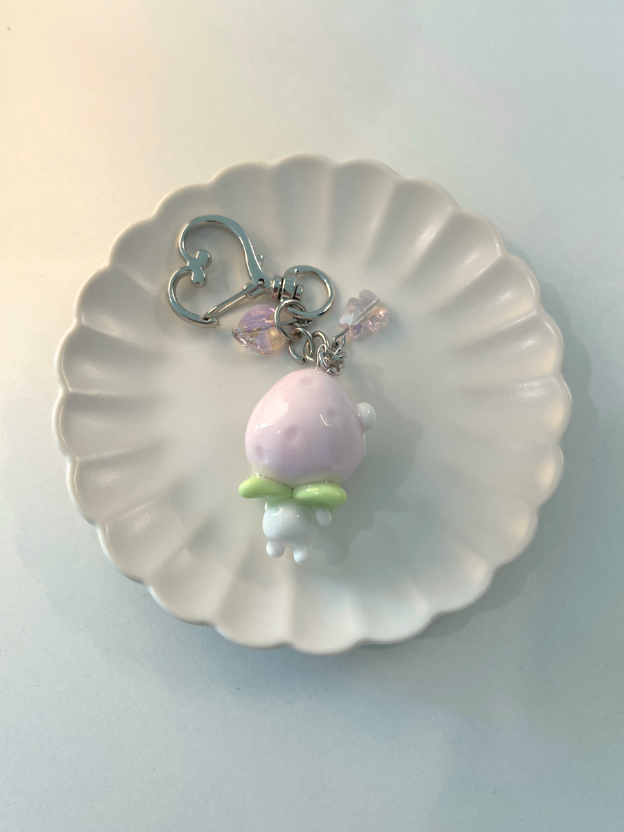 Strawberry Koa Keychain