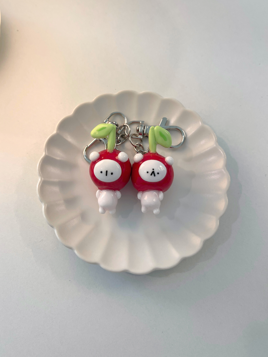 Cherry Bear Keychain